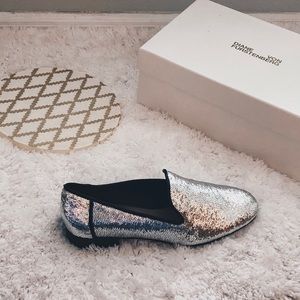 DVF Diane Von Furstenberg Sequin Party Loafers